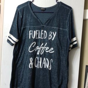 Blue varsity tee - Torrid sz 1